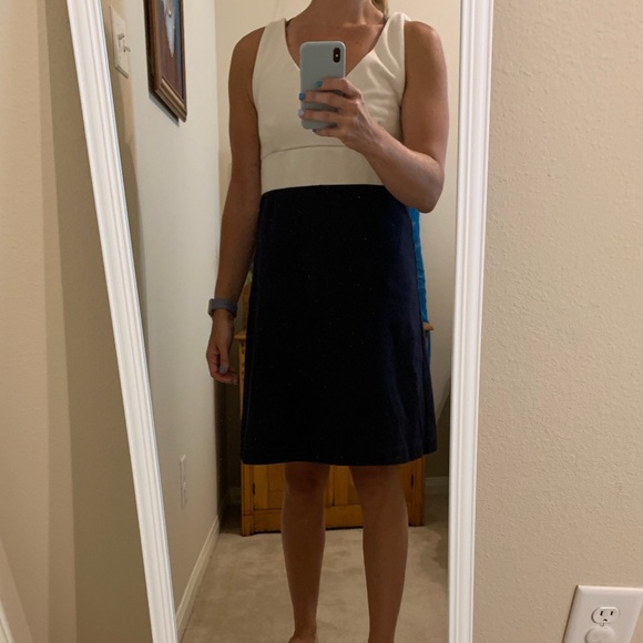J. Crew Dresses & Skirts - Jcrew classic dress navy and off white J. Crew Dresses & Skirts - Jcrew classic dress navy and off white